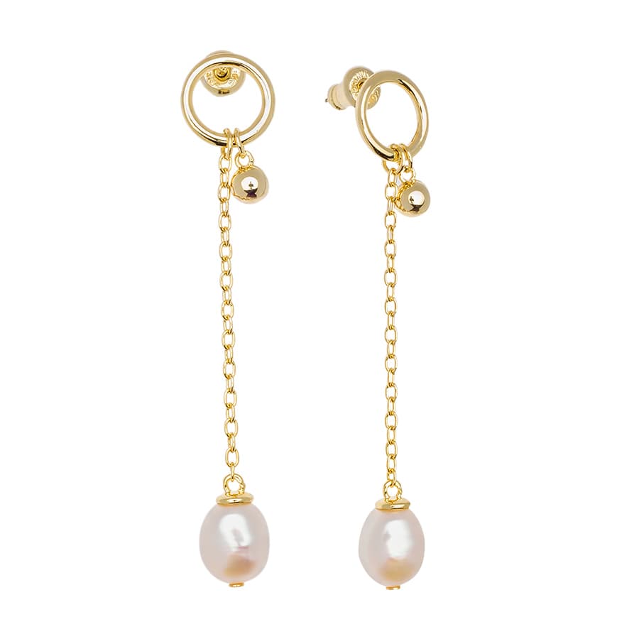 Серьги из серебра 925 с жемчугом