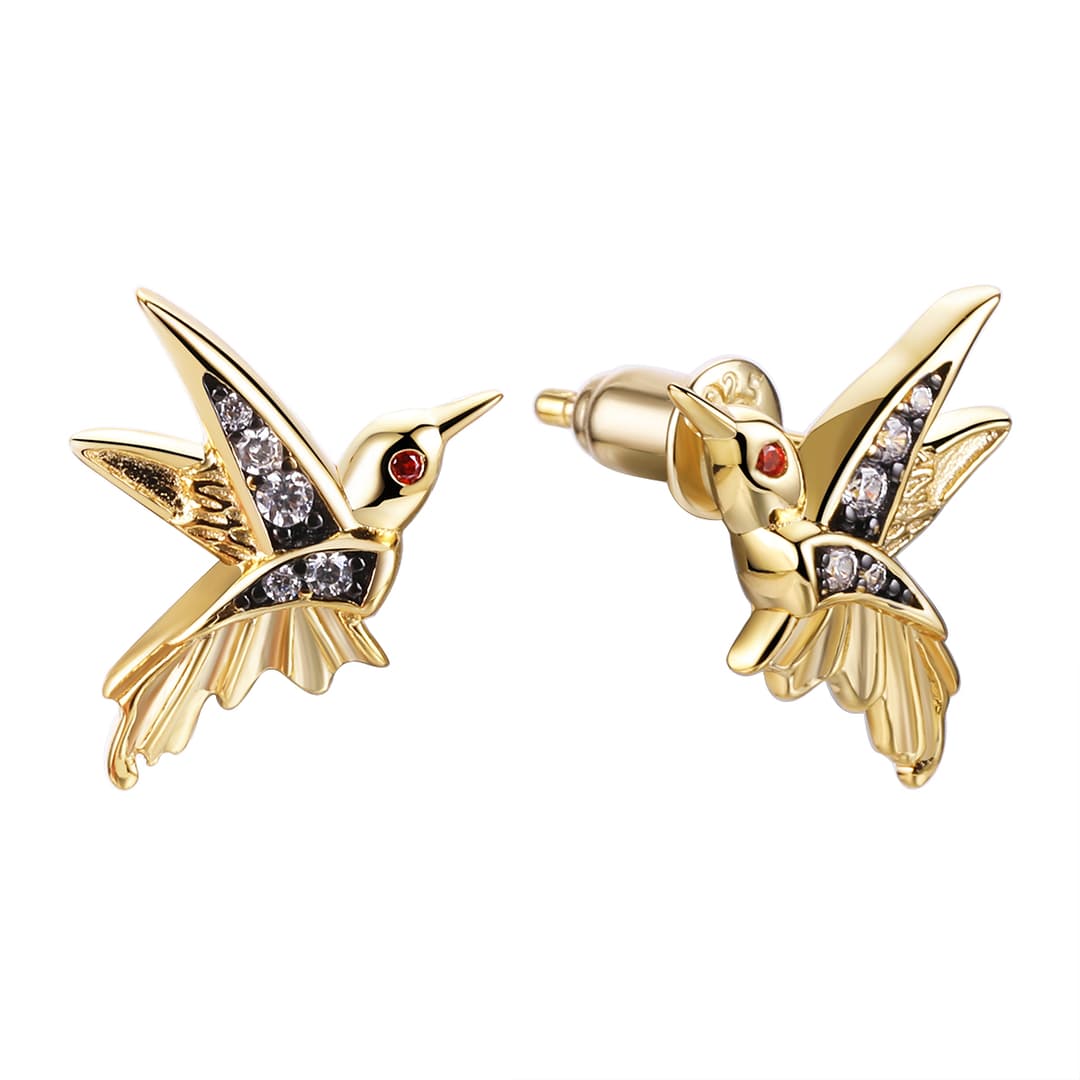 Серьги из серебра 925 с фианитом