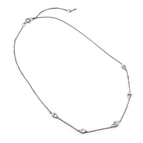 Колье из серебра 925 с фианитами