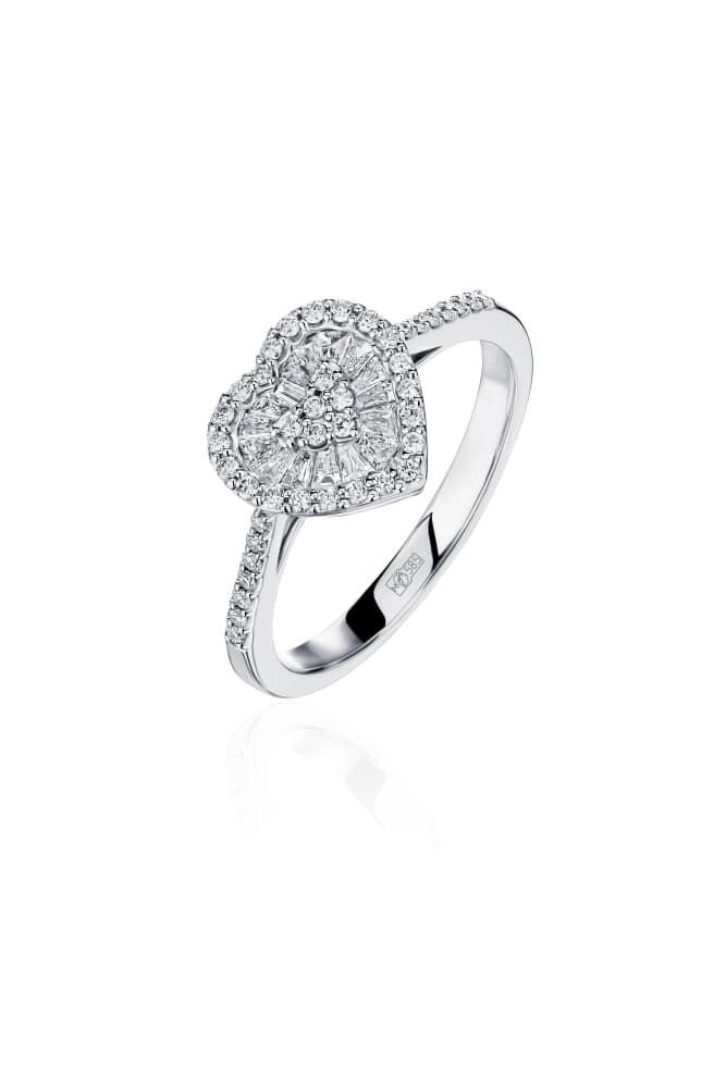 Кольцо из золота 585 с бриллиантом