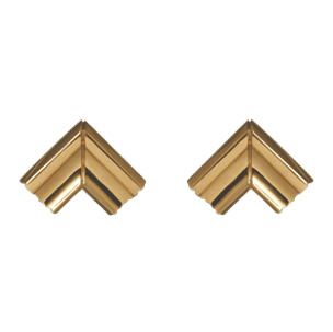 Серьги из латуни без вставки