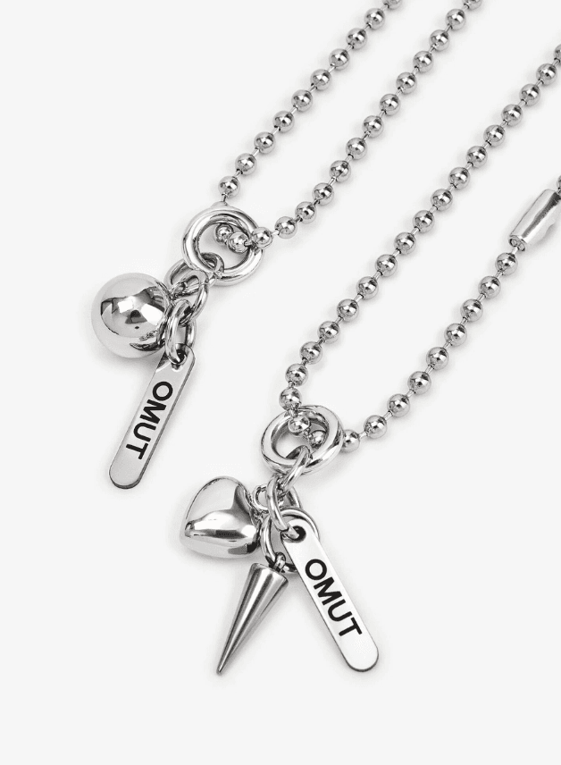 Колье из стали без вставки