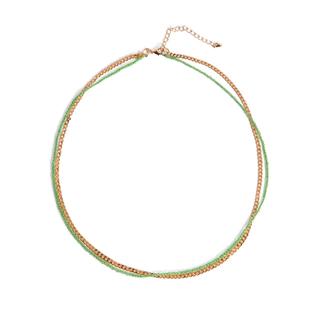 Колье из стали с шпинелем