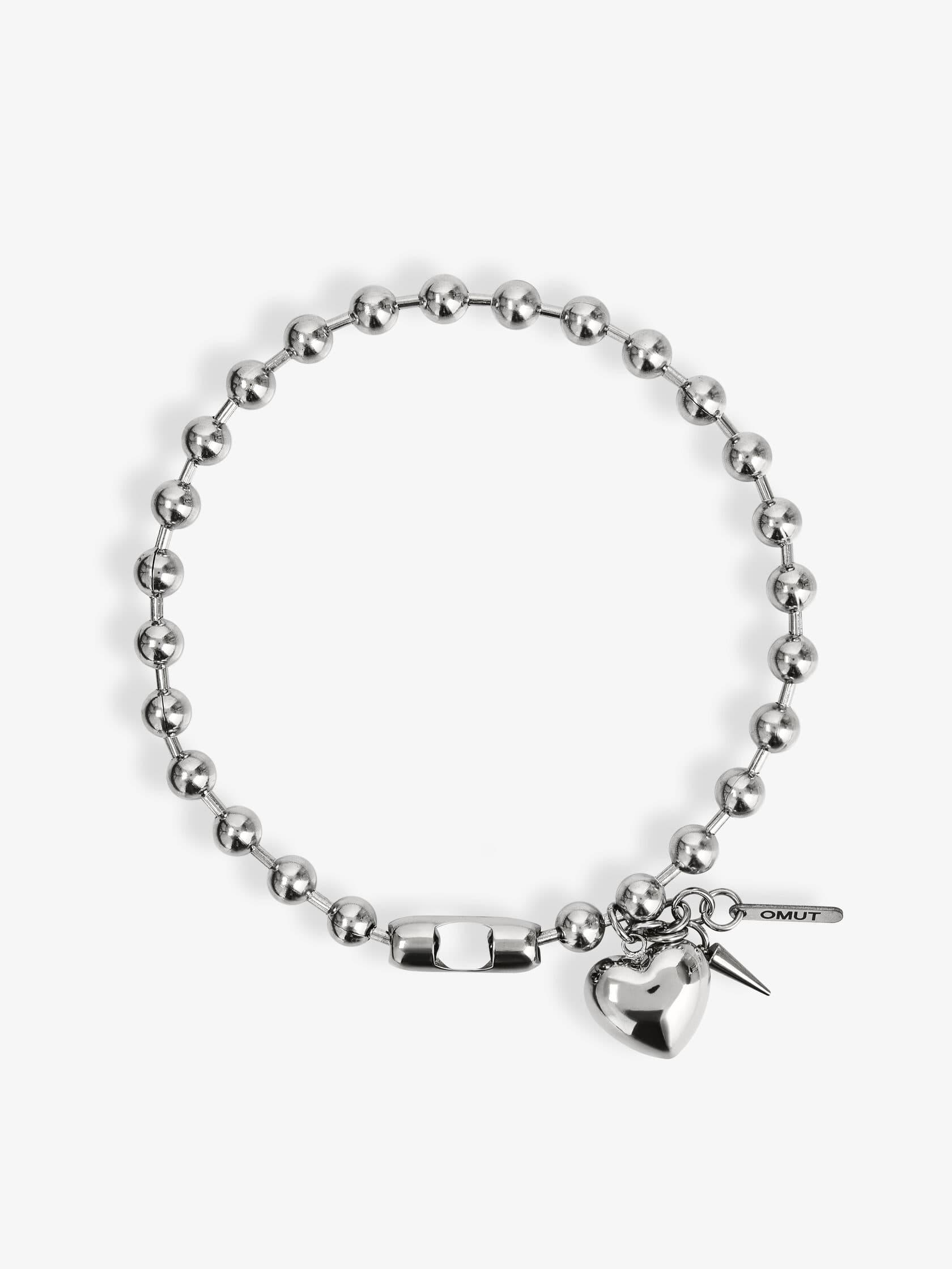 Колье из стали без вставки