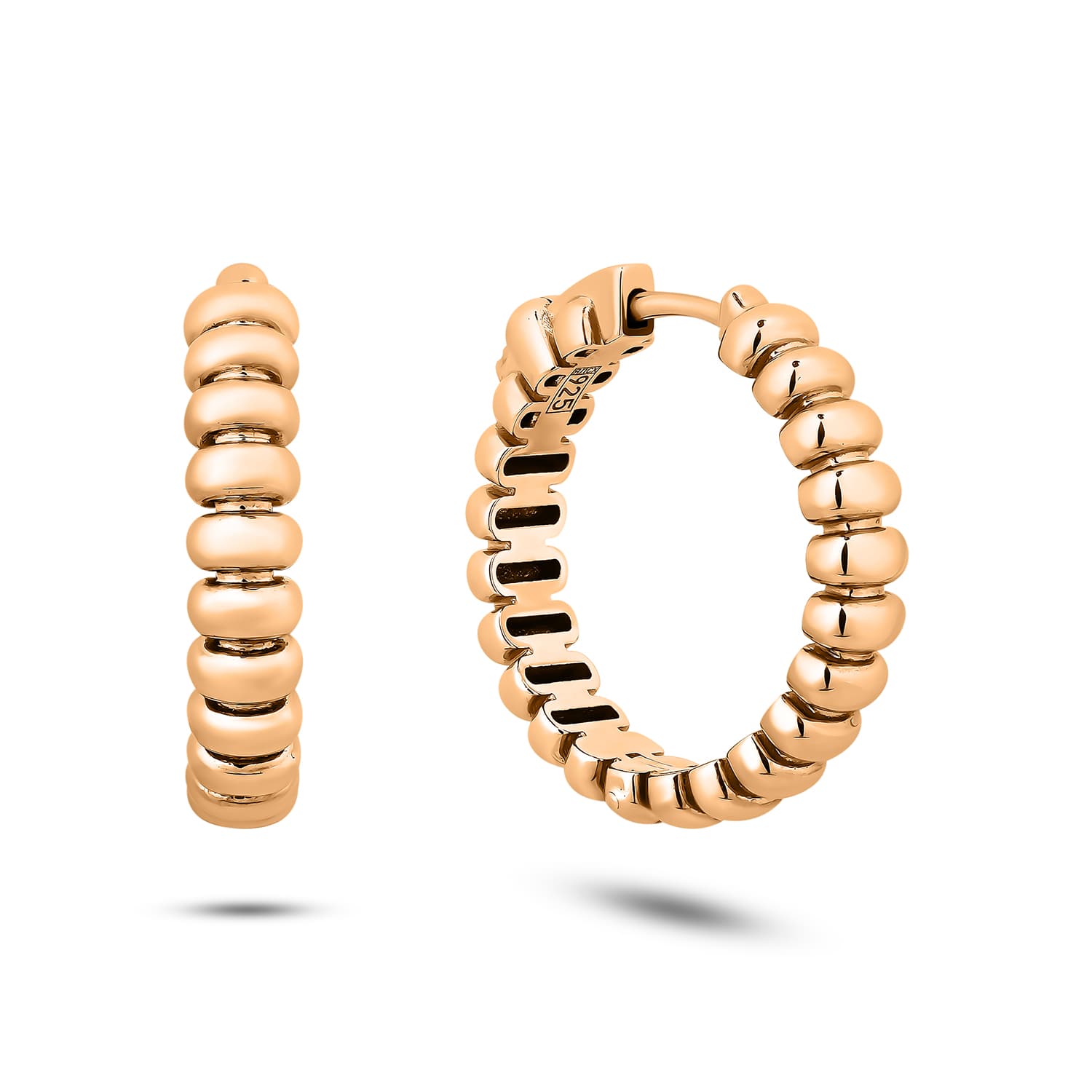 Серьги из серебра 925 без вставки