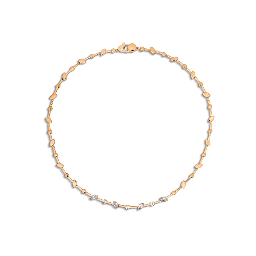 Колье из серебра 925 с фианитами