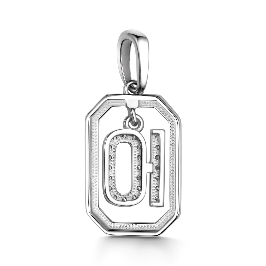 Подвеска из серебра 925 с фианитами