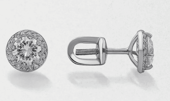 Серьги из серебра 925 с фианитами