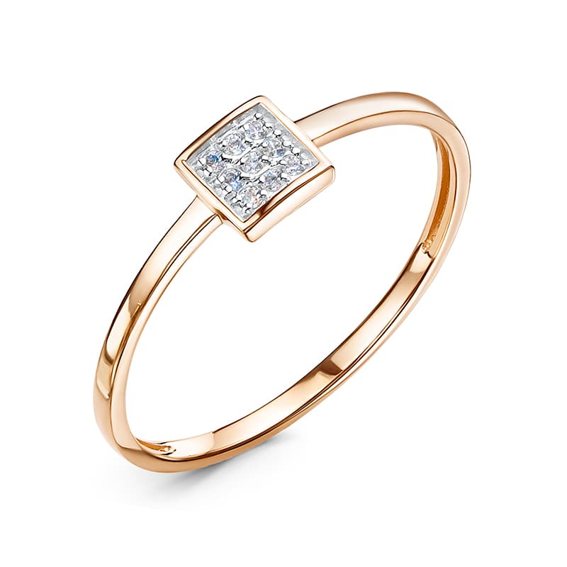 Кольцо из золота 585 с фианит