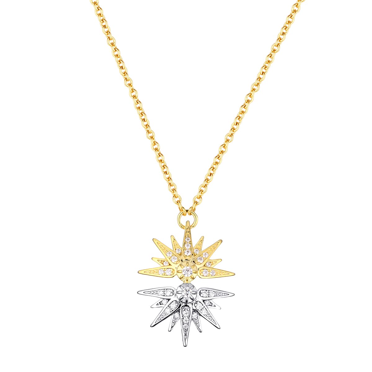 Колье из серебра 925 с фианитами