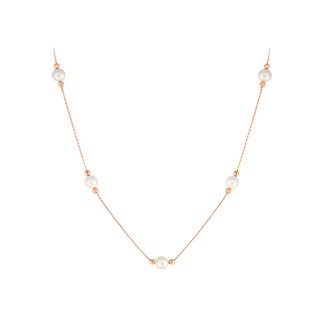 Колье из золота 585 с  жемчугом