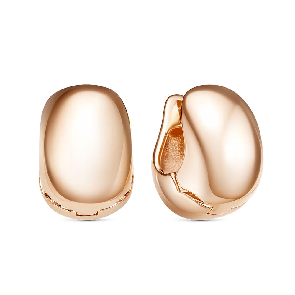 Серьги из золота 585 без вставки