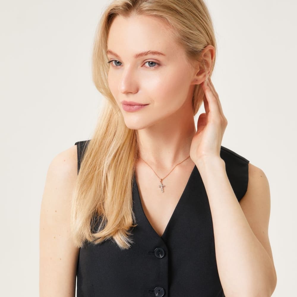 Подвеска из золота 585 с бриллиантами