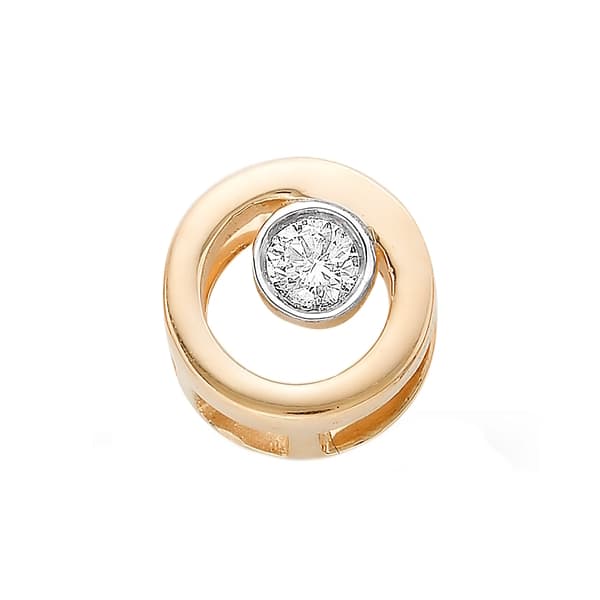 Подвеска из золота 585 с бриллиантами