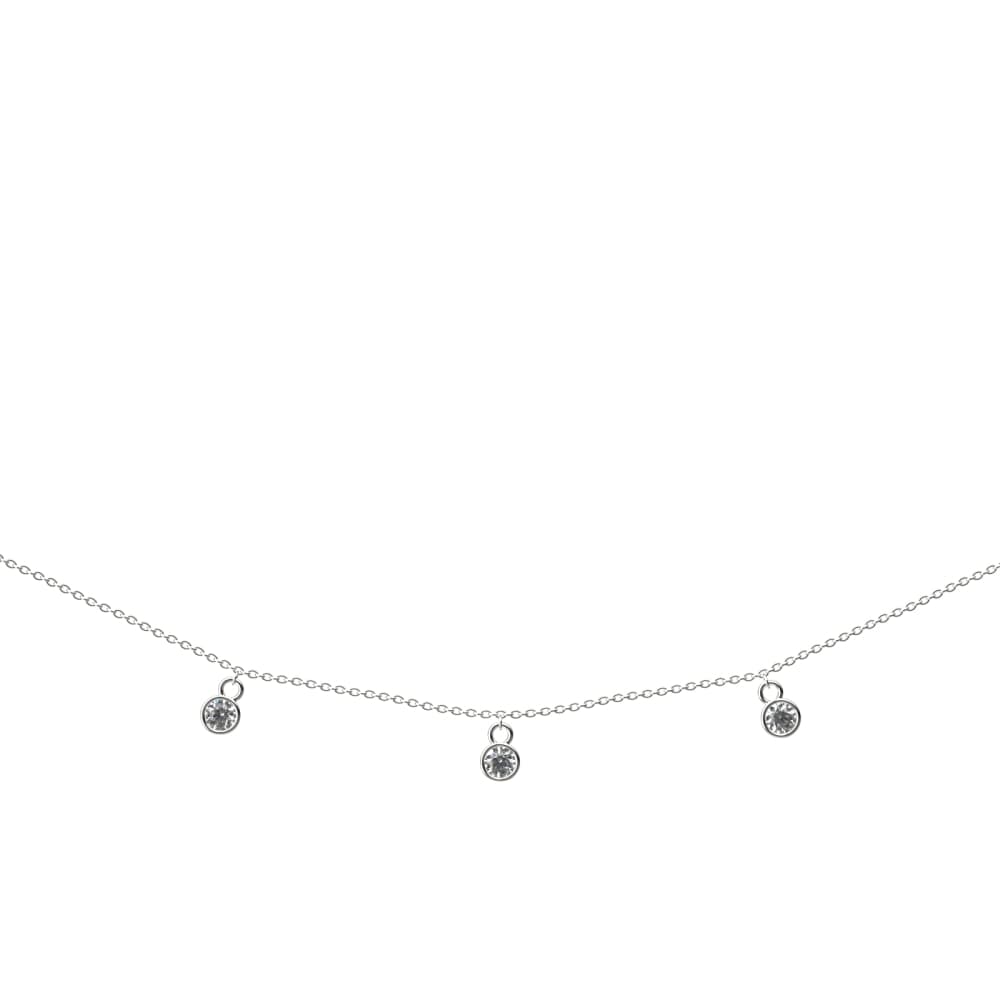 Колье из серебра 925 с фианит