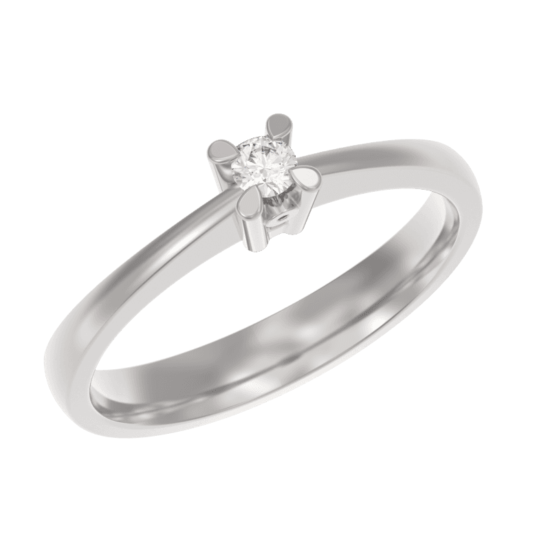 Кольцо из серебра 925 с фианитами