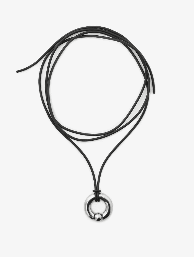 Колье из стали без вставки