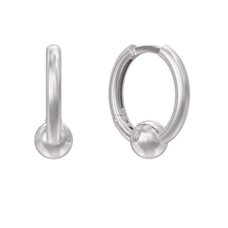 Серьги из серебра 925 без вставки