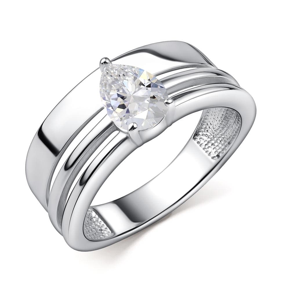 Кольцо из серебра 925 с горным хрусталем