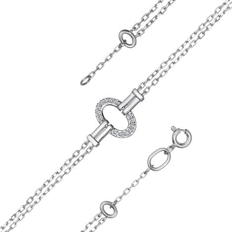 Браслет декоративный из золота 585 с бриллиантом