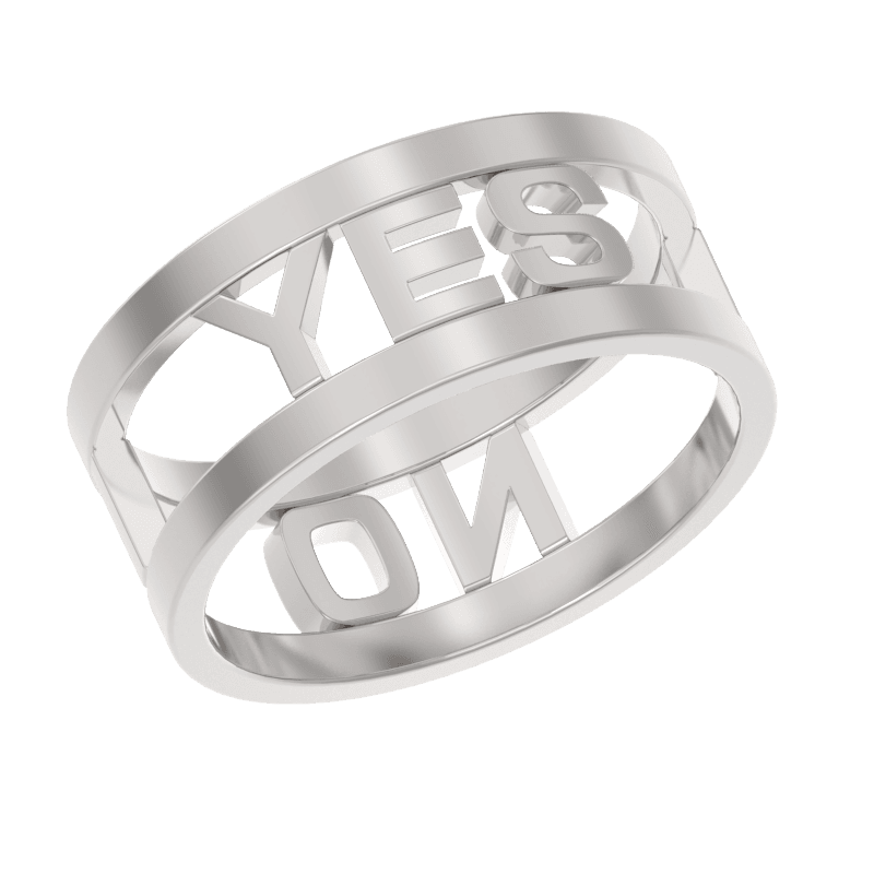 Кольцо из серебра 925 без вставки