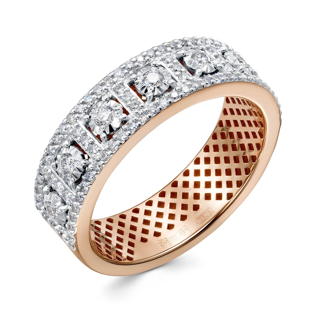 Кольцо из золота 585 с  бриллиантом