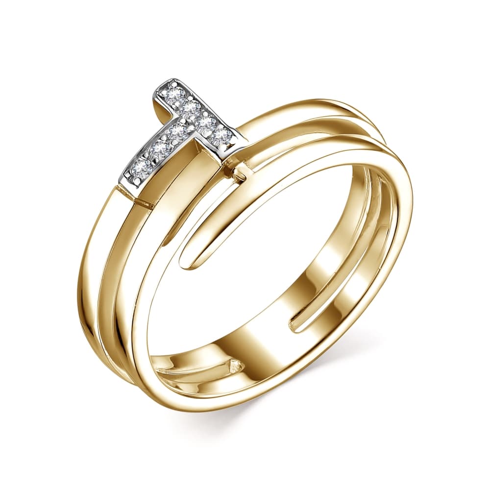 Кольцо из серебра 925 с кубическим цирконием