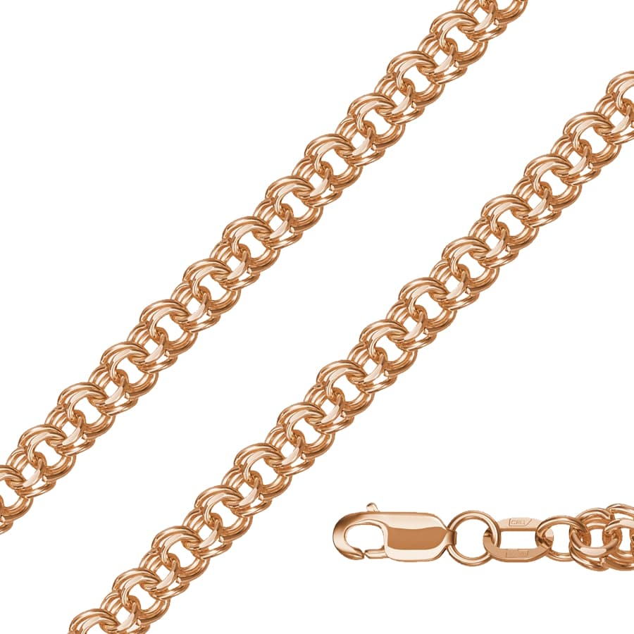 Цепь полновесная из золота 585 без вставки