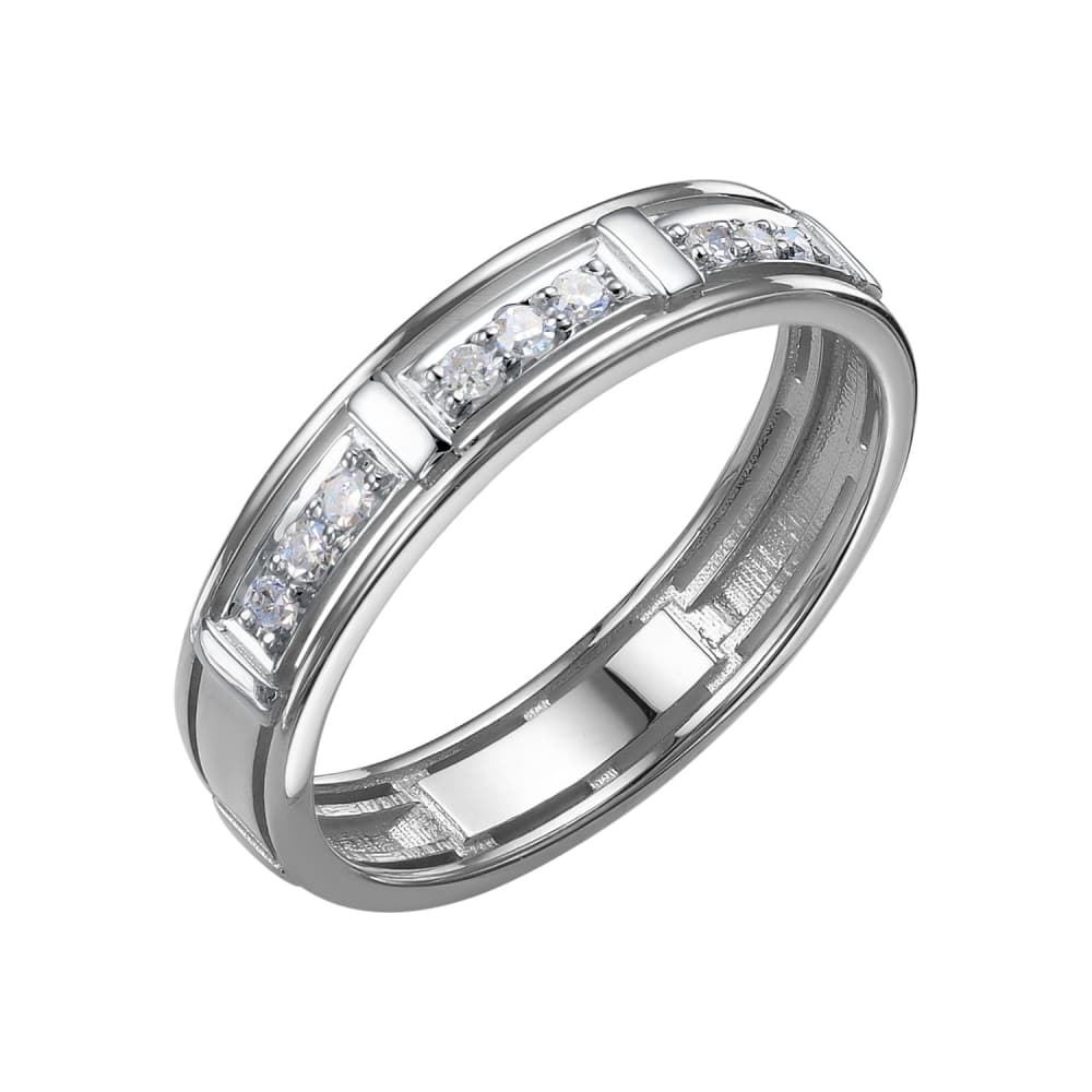 Кольцо обручальное из золота 585 с бриллиантом