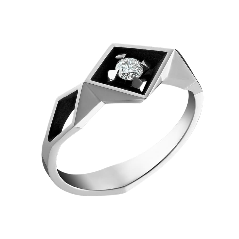 Кольцо из золота 585 с бриллиантами