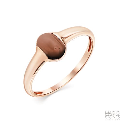 Кольцо из золота 585 с раухтопазами