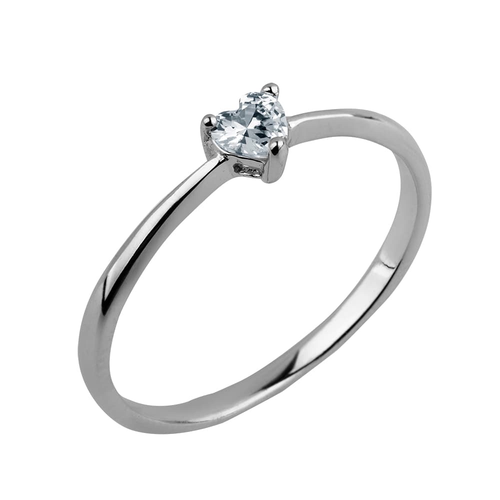 Кольцо из серебра 925 с кубическим цирконием