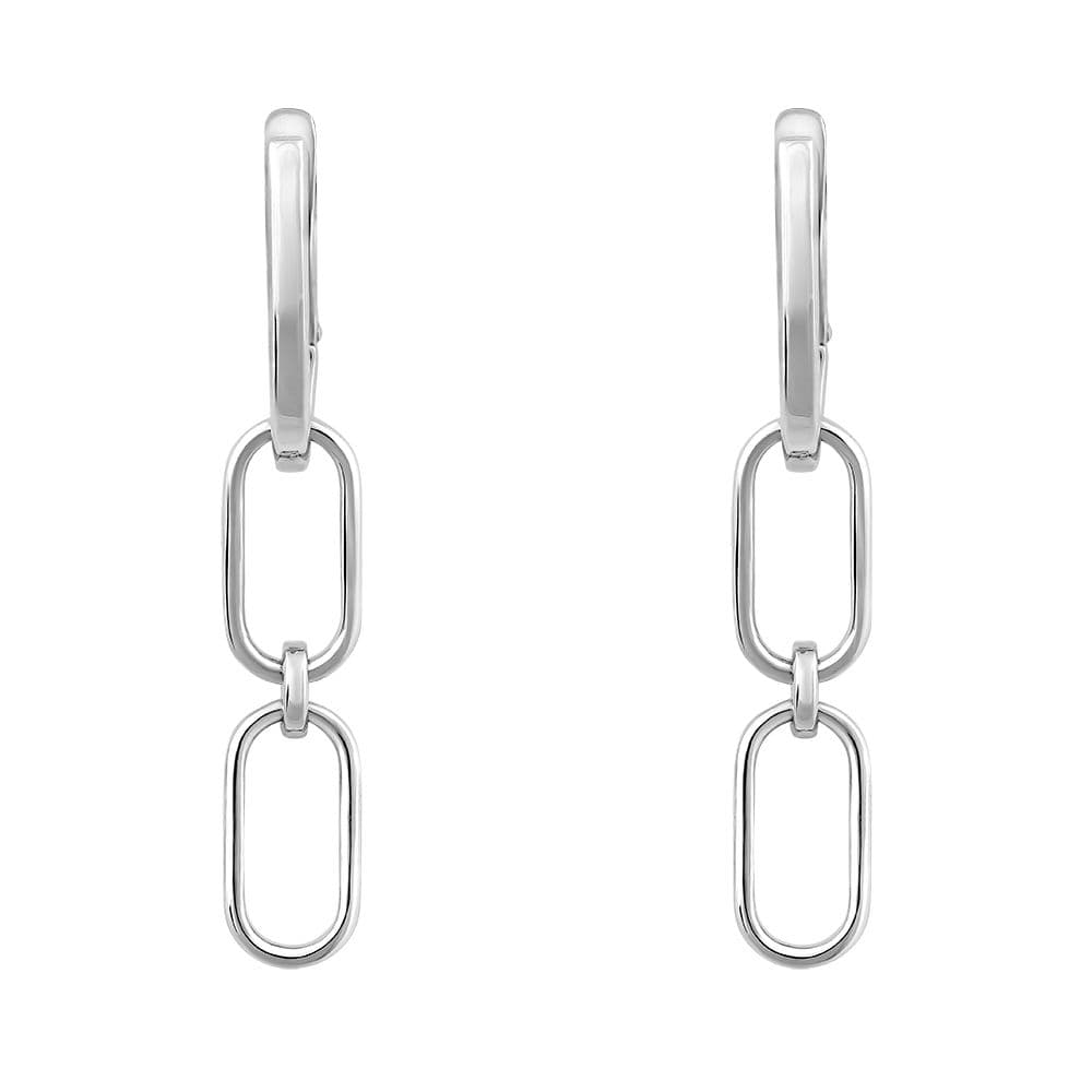 Серьги из серебра 925 без вставки