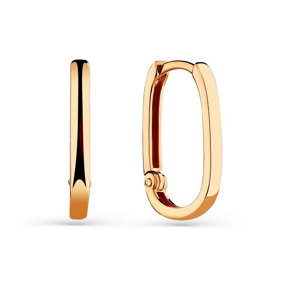 Серьги из золота без вставки