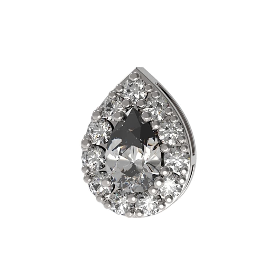 Подвеска из серебра 925 с фианитами