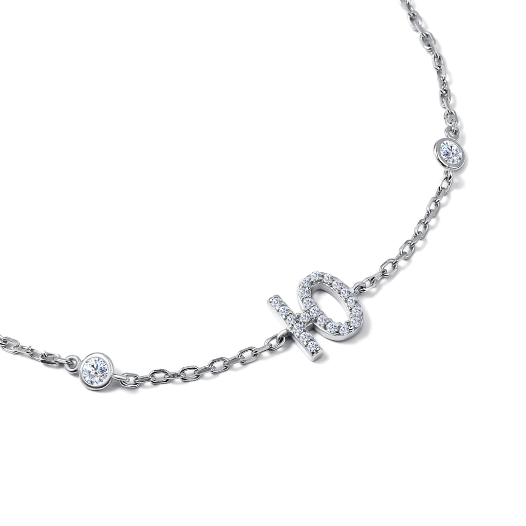 Браслет из серебра 925 с фианитами