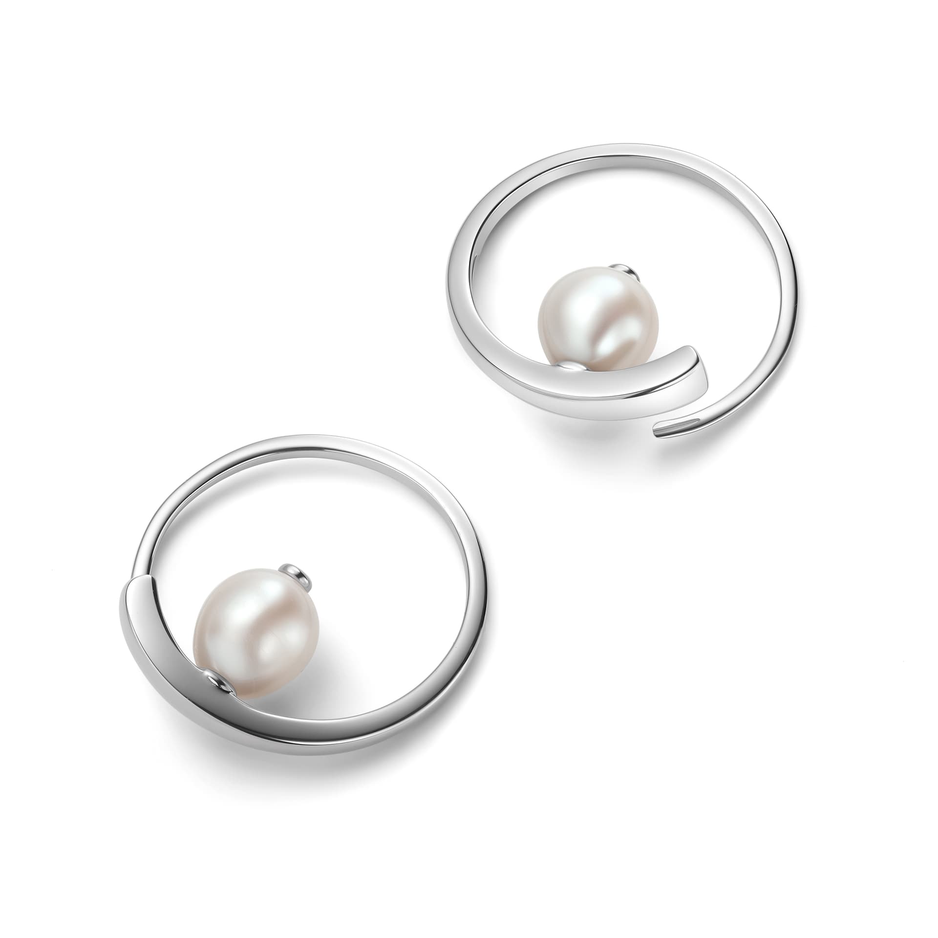 Серьги из серебра 925 с жемчугом