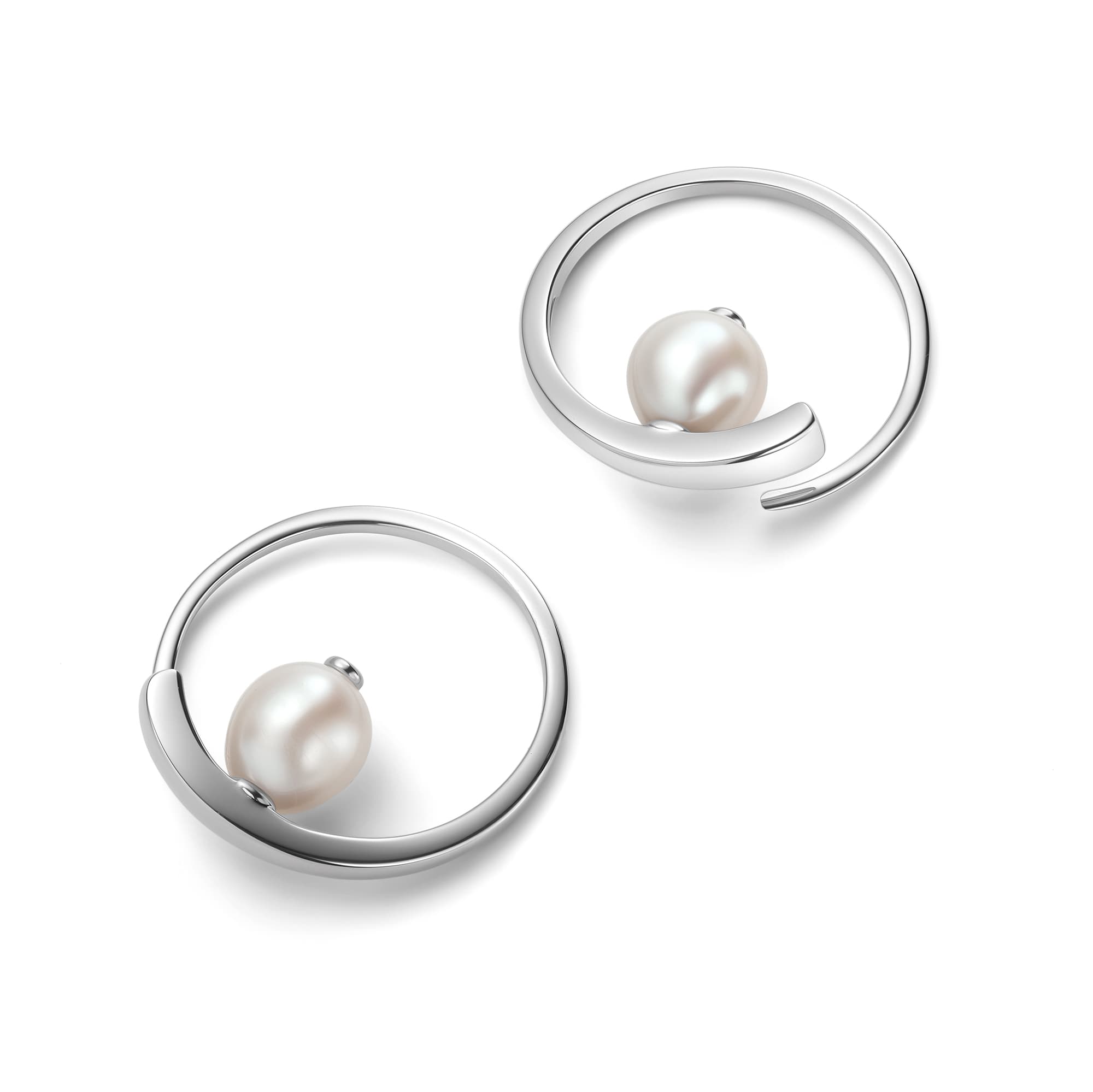 Серьги из серебра 925 с жемчугом