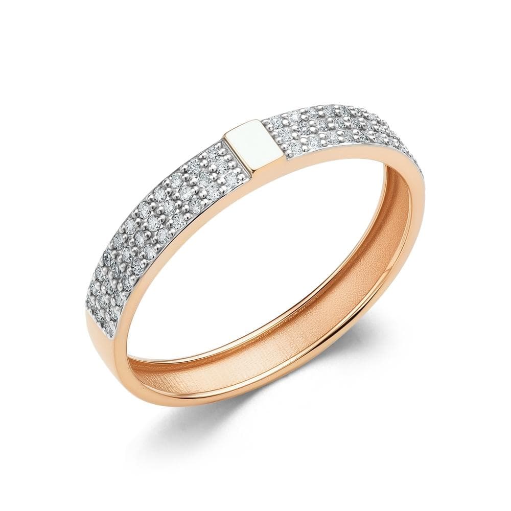 Кольцо из золота 585 с бриллиант