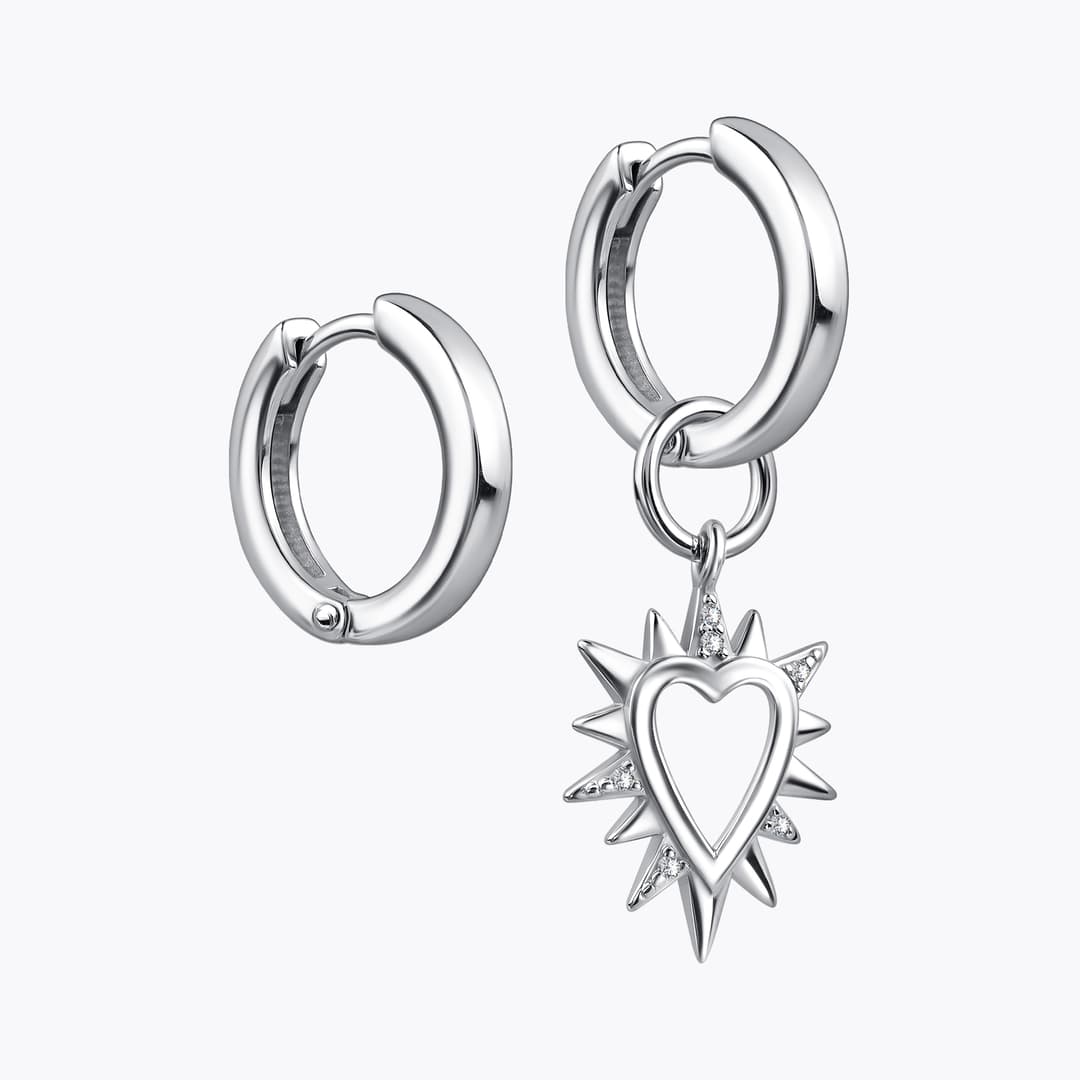 Подвеска из серебра 925 с фианитами