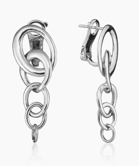 Серьги из серебра 925 с  без вставки