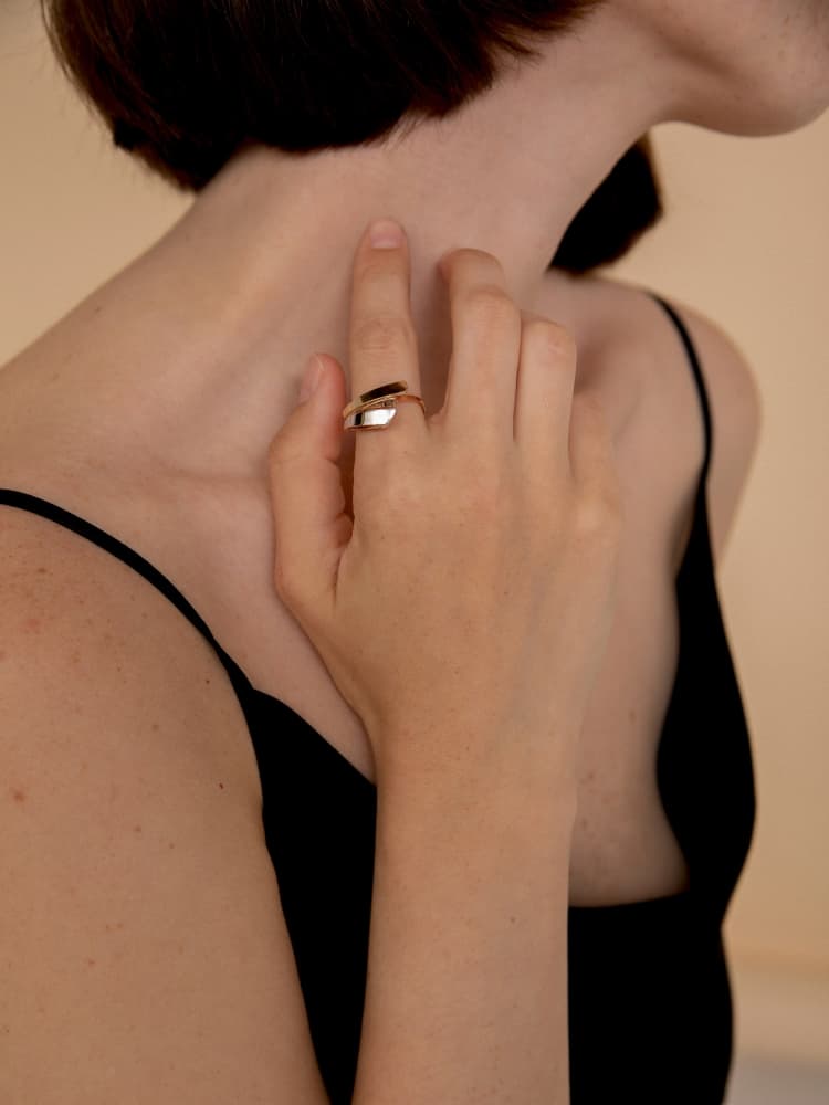 Кольцо из золота 585 без вставки