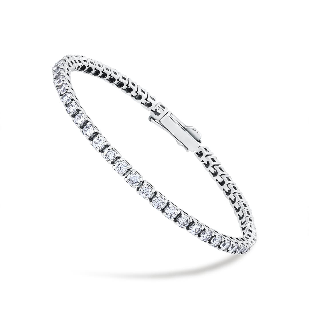 Браслет из серебра 925 с фианитами