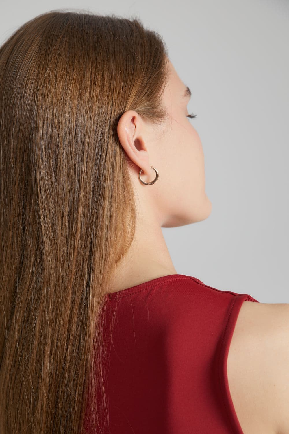 Серьги из золота 585 без вставки