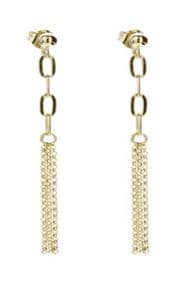 Серьги из серебра без вставки