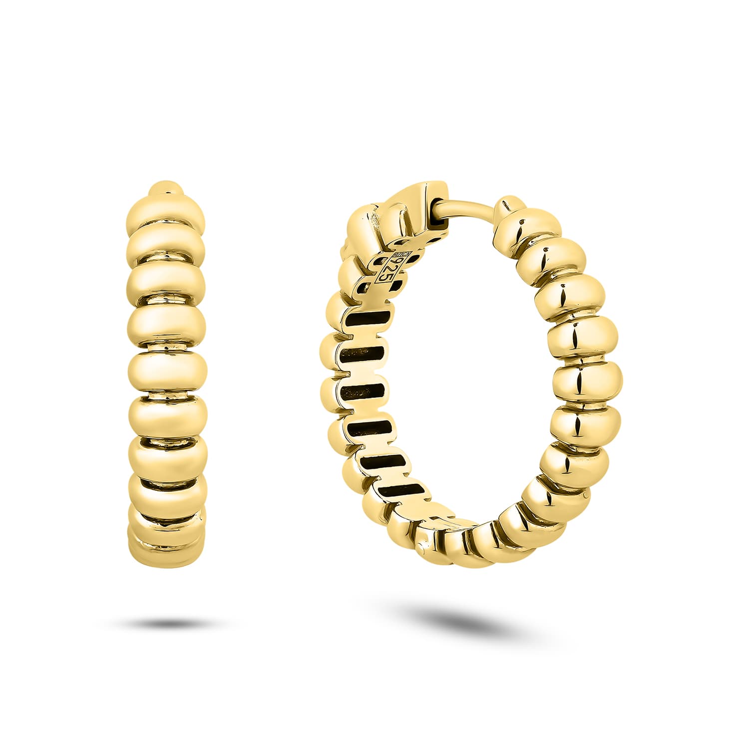 Серьги из серебра 925 без вставки