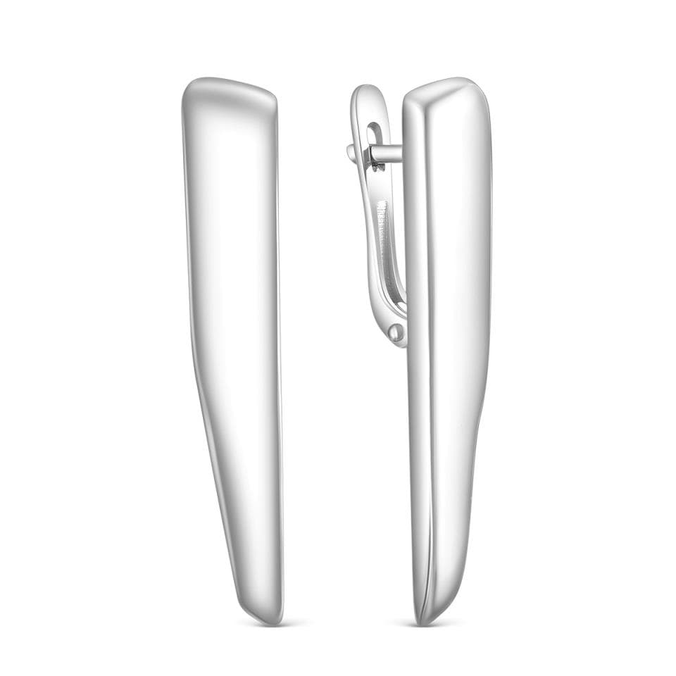 Серьги из серебра 925 без вставки