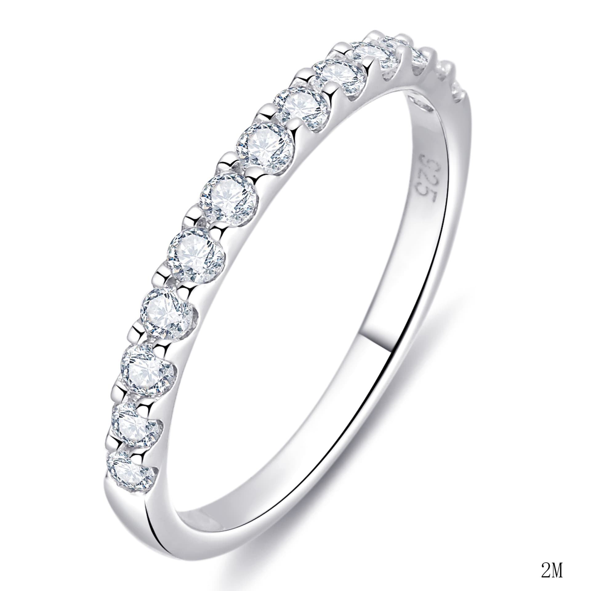 Кольцо из серебра 925 с выращенными бриллиантами