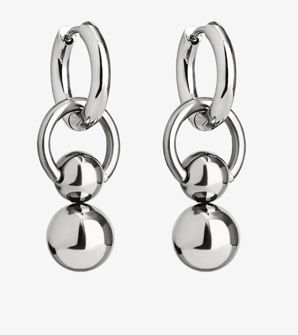 Серьги из стали без вставки