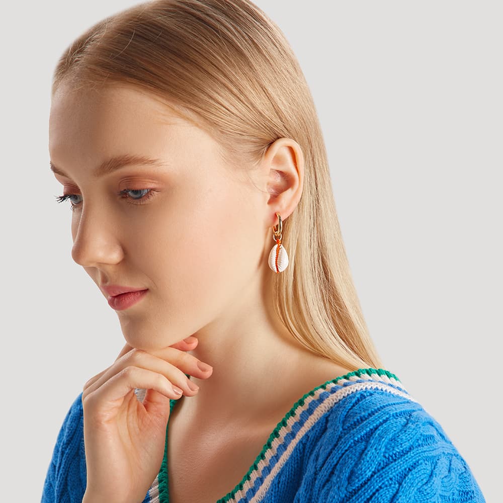 Серьги из стали с прочим